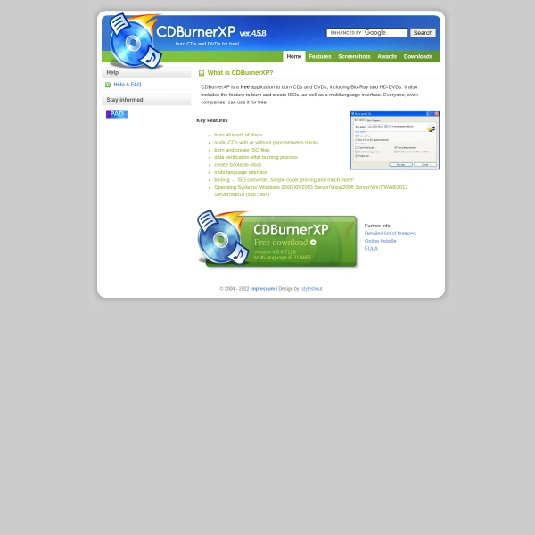 CDBurnerXP