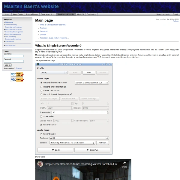 SimpleScreenRecorder