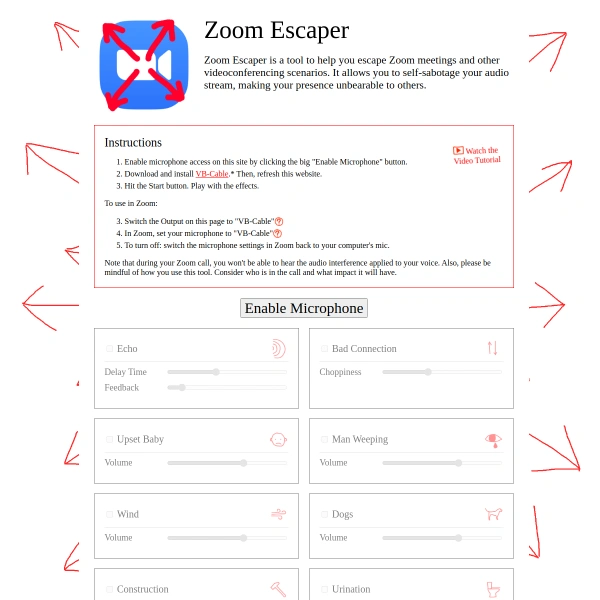 Zoom Escaper